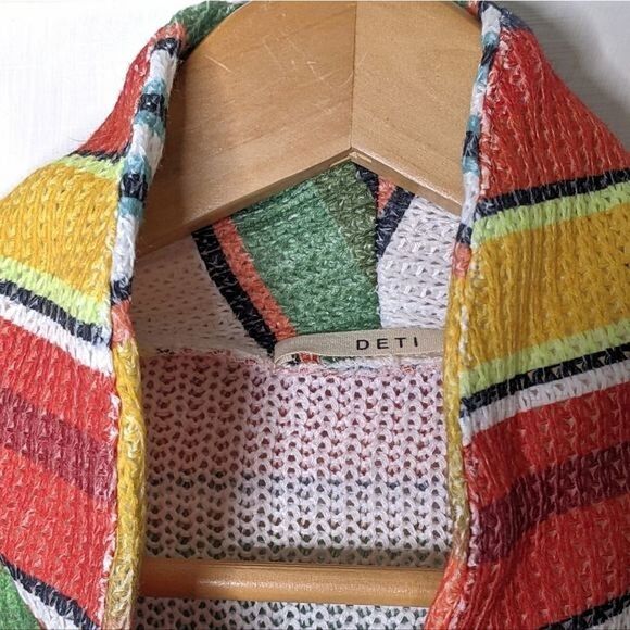 DETI Southwest Pattern Woven Button Down Cardigan size L - Picture 10 of 10